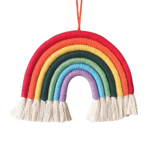 Dimoxii Regenbogen Wandbehang Kinderzimmer Handgewebte Makramee Regenbogen Wanddeko Boho Für Kinderschlafsaal Deko Bohomian babyzimmer Dimoxii Regenbogen Wandbehang Kinderzimmer Handgewebte Makramee Regenbogen Wanddeko Boho Für Kinderschlafsaal Deko Bohomian babyzimmer von Dimoxii