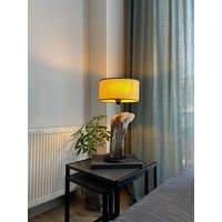 Treibholz Lampenschirm/55 cm 22 Zoll Rustikale Lampe Mit Sockel Dekorative Beleuchtung Für Haus, Büro, Hotel Warmes Nachtlicht Einweihungsgeschenk von DimpleWoodDesign