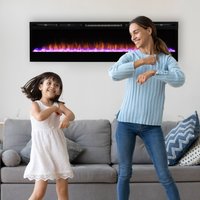 Dimplex Prism BLF7451 Optiflame Wandeinbau/wandhängend Elektrokamin [Prism 74"]: mit real-glow von Dimplex