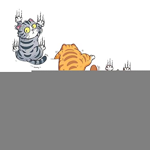 Dimweca Auto-Aufkleber Katze, Autoaufkleber Selbstklebende Karikatur, 3D Cartoon Tier Katze Kätzchen Sticker für Auto Motorrad von Dimweca