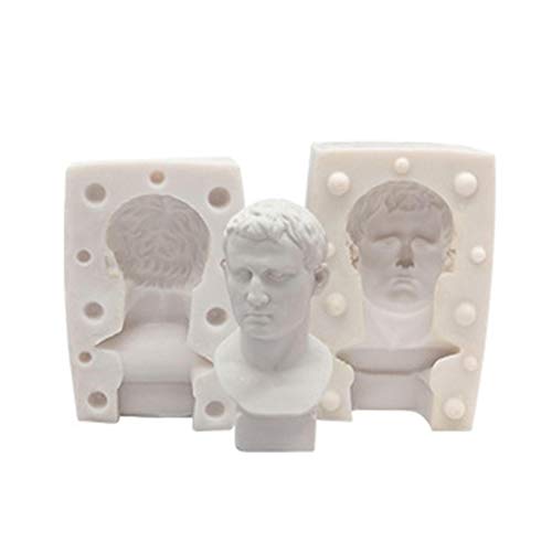 Dimweca D Büstenform Mini Durable Gips Büste Porträt Selbstgemachte Venus Seife Statue Kerze Silikonform für DIY Resin Casting von Dimweca