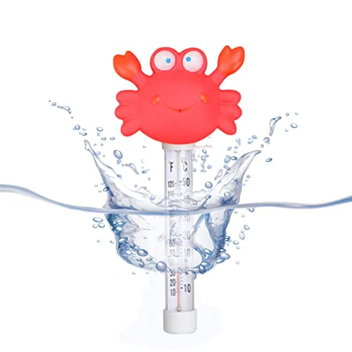 Pool Thermometer, Tierform Wasserthermometer für Badewanne, leicht lesbar Schwimmbad Thermometer, Badethermometer für Außen und Innenpools und Spas von Dimweca