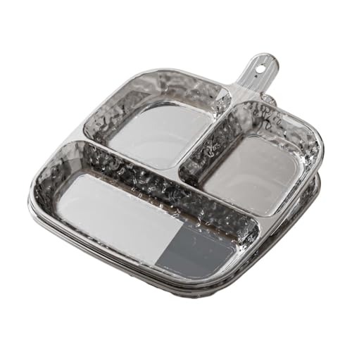 DimyFew 2er Pack Unterteilte Servierteller für Vorspeisen Und Desserts, Grau von DimyFew