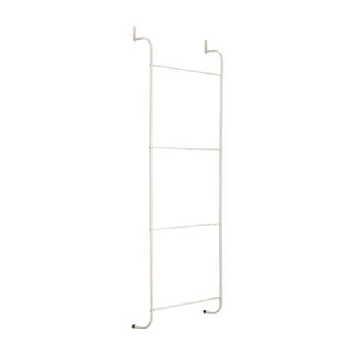 DimyFew 4 Stufe über dem Tür Handtuch Rack Raumsparende Regal Easy Installation Metall Rost, Weiß von DimyFew