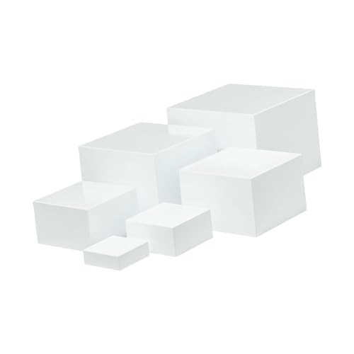 DimyFew 6 stück Buffet Riser Acryl Würfel Display Nesting Lebensmittel Riser für Lebensmittel Süßigkeiten Kleine Figur Geburtstag Party Brunch von DimyFew