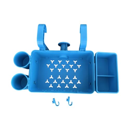 DimyFew Aufbewahrungskorb für Den Pool, Schwimm Organizer, Multifunktional, mit Getränkehalter, Pool Zubehör mit Kleiner Oberschiene, Blau DimyFew Aufbewahrungskorb für Den Pool, Schwimm Organizer, Multifunktional, mit Getränkehalter, Pool Zubehör mit Kleiner Oberschiene, Blau von DimyFew