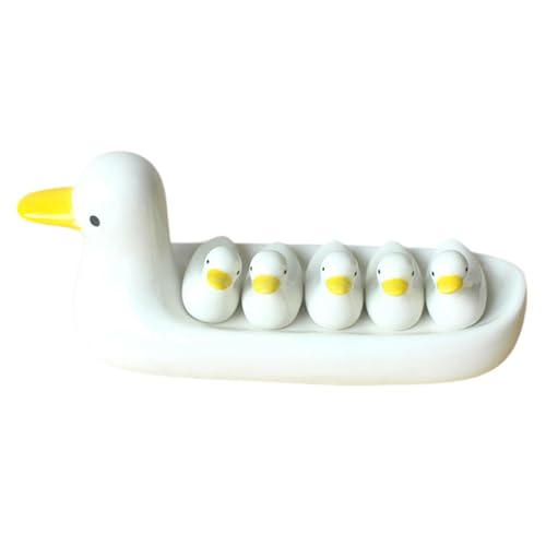 DimyFew Essstäbchenhalter mit Enten-Design, Besteckablage, Tischdekoration, einzigartige Essstäbchenablage, Hotel-Essstäbchenständer für Restaurants und Büros von DimyFew