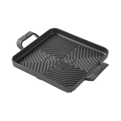DimyFew Gusseisen, Quadratgrill Pfanne Grill Grill Grill Pan Koreaner Grillgrill Pfanne für Küche, 26x26cm von DimyFew