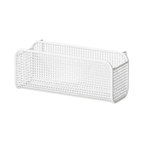 DimyFew Hängender Aufbewahrungskorb, Etagenbett Organizer, Nachttisch Regalschiene, Büro, Kinder, Erwachsene, Mehrzweck Telefonhalter Aus Metall, White L von DimyFew