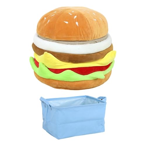 DimyFew Hamburger Hocker Fußhocker Aufbewahrungshocker Sitzbank Dekohocker mit Bequemem Flanellbezug Als Platzsparende Lösung für Den Flur Und Wohnzimmer, Braun DimyFew Hamburger Hocker Fußhocker Aufbewahrungshocker Sitzbank Dekohocker mit Bequemem Flanellbezug Als Platzsparende Lösung für Den Flur Und Wohnzimmer, Braun von DimyFew