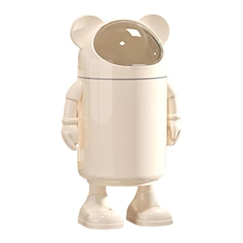 DimyFew Küchen Mülleimer, Mülleimer, Cartoon Bär Design, Abfallkorb, Abfalleimer für Restaurants, Beiger, Durchsichtiger Deckel DimyFew Küchen Mülleimer, Mülleimer, Cartoon Bär Design, Abfallkorb, Abfalleimer für Restaurants, Beiger, Durchsichtiger Deckel von DimyFew