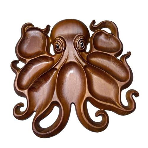 DimyFew Mehrzweck Serviertablett Aus Holz mit Unterteilung für Tier Wurstplatte, Snack Gemüseplatte, Einweihungsgeschenk, Gewürze, 27 cm X 26 cm X 3.3 von DimyFew