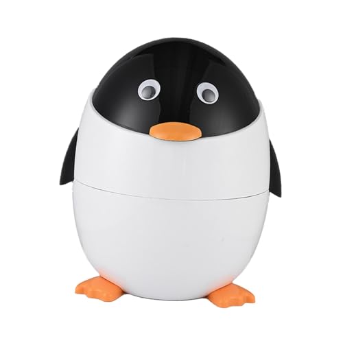 DimyFew Mülleimer Müllbehälter Cartoon Pinguin Papierkorb Klappdeckel für Wohnzimmer Küche DimyFew Mülleimer Müllbehälter Cartoon Pinguin Papierkorb Klappdeckel für Wohnzimmer Küche von DimyFew