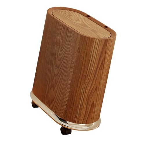 DimyFew Robuster, Abnehmbarer Abfalleimer mit Rädern Und Versiegeltem Deckel, Ideal für Zuhause Und Wohnzimmer, Braun DimyFew Robuster, Abnehmbarer Abfalleimer mit Rädern Und Versiegeltem Deckel, Ideal für Zuhause Und Wohnzimmer, Braun von DimyFew