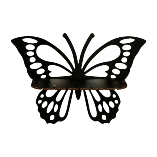 DimyFew Schmetterling Eckschütze Wandschnitzdekoration Geschenk, Schmetterlingsform Lagerregal, Schwimmendes Regal für Wohnzimmer, Büro Schlafsaal, 33x22cm DimyFew Schmetterling Eckschütze Wandschnitzdekoration Geschenk, Schmetterlingsform Lagerregal, Schwimmendes Regal für Wohnzimmer, Büro Schlafsaal, 33x22cm von DimyFew