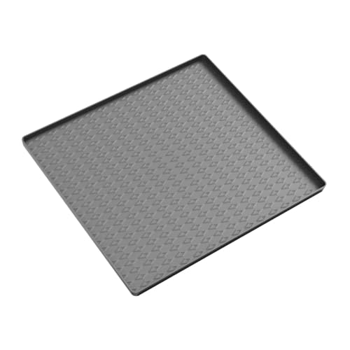 DimyFew Tropfschale, Bodenmatte für Den Kühlschrank, Verhindert, Gefriermatte, Tablett, Mini Tropfschale für Den Kühlschrank, Luftentfeuchter, Schreibtische, Grau 65 × 65 cm-Stil e von DimyFew