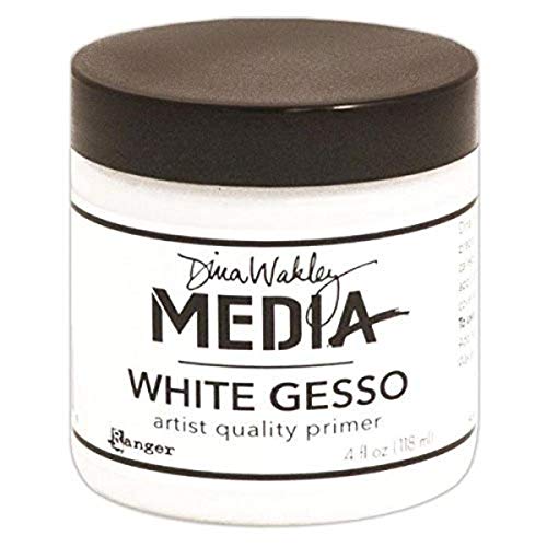 Dina Wakley Media 4 Oz Gesso Jar, Weiß, c1 von Ranger