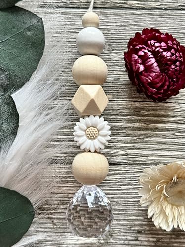 Dinala Sonnenfänger Kristall - Sonnenfänger Fenster - Suncatcher - Lichtspiel Fenster - Fensterdeko hängend - Sun Catcher - Lichtfänger - Fensterschmuck - Made in Germany (Gänseblümchen) von Dinala