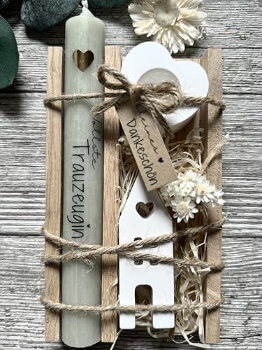 Dinala Trauzeugin Geschenk - Danke sagen - liebevolle Kerze in Holzbox - Trockenblumen - Häuschen - Trauzeugin Geschenk Danke - Besondere Geeste Dinala Trauzeugin Geschenk - Danke sagen - liebevolle Kerze in Holzbox - Trockenblumen - Häuschen - Trauzeugin Geschenk Danke - Besondere Geeste von Dinala