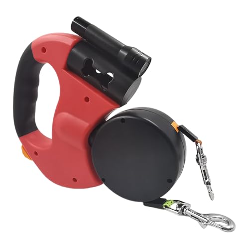 2-in-1 Retractable Dog-Leine-duall Anti-Pull-Blei Für Zwei Kleine/mittlere Hunde | -freies Design Für Gehen, Wandern Und Reisen - Langlebige Trainingsleine Für Outdoor -Abenteuer, 10.24x7.09 Zo von Dinchaakuarry