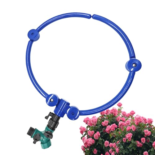 Baumwässerungsring langsame Freisetzung - wiederverwendbares einstellbares Bewässerungskreis | Nachfüllbare Bewässerung mit 360 Grad Sprinkler für Gartensträucher im Freien Terrassenpflanzen Blumenbet von Dinchaakuarry