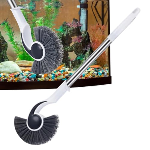Fisch-Tankreinigungswerkzeuge - Hohe Dichte Bristles Fisch-Tankreiniger, Aquarium Glas Pinsel Reiniger für Aquarien, Tanks und Häuser | Effiziente und dauerhafte Tank-Peeling-Bürste für von Dinchaakuarry