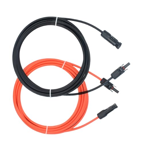 Flexibles Solarpanel-Kabel - 1 m Verlängerungskabel für PV -Systeme | Schwerer Draht für Wohnwagen im Freien Camping | Nachhaltige Solarstromanschlussleitung für die Installation außerhalb des Netzes von Dinchaakuarry