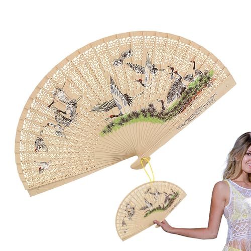 Folding Hand Fan | Japanischer Klappventilator mit Vintage Quaste, Tischplatte Ornament Tage cooler Frauen Mädchen tanzen Requisiten für Hochzeit, Sammlung von Dinchaakuarry