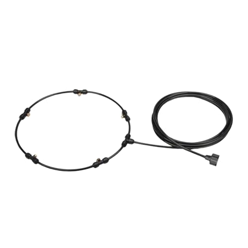 Outdoor -Lüfternebel -Kühlsystem - Mist Kit Mit 5 Messingdüsen | Verbindet Sich Mit Standard -Outdoor -Lüfter Für Kühlung Von Terrassen, Yards, Gewächshäusern, Grillbereichen Und Gartenparty von Dinchaakuarry