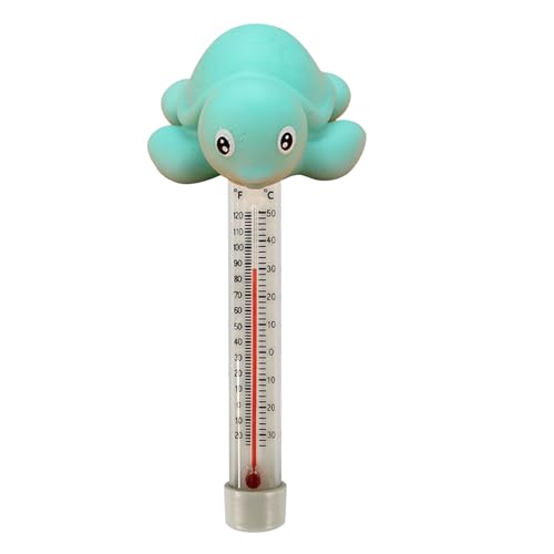 Pooltemperaturanzeige - Teichthermometer mit Seil, süßes schwimmendes Tiermesser | Wassertemperaturleser für Spa Hot Spring Duschsee Home Fish Tank Pool Accessoire Innen im Freien Familiennutzung von Dinchaakuarry