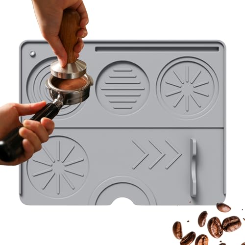 Silikon -Kaffee -Tamp -Pad - Langlebige espreso -Tampenmatte für die Platzierung von Portafilter | Nicht-Schlupf-Kaffeebar-Accessoire für Baristas, Ladenschalter, Morgenroutine, Geschenk für Männer F von Dinchaakuarry