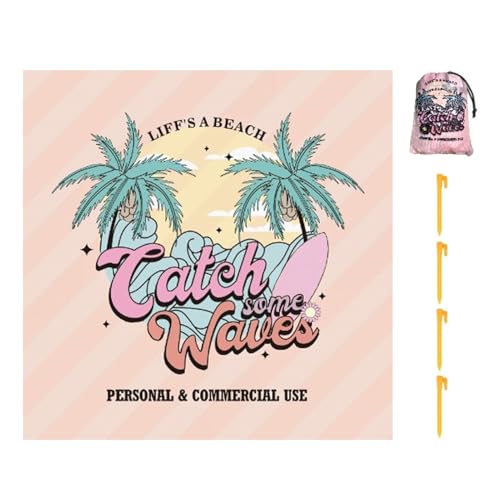 Stranddecke-Picknick-Matte trocken wasserdicht für Outdoor-Reisen, Camping, Pool, Urlaub | Leichte tragbare Sanddecke für Kinder, Familie, Wandern, Spiele-Party von Dinchaakuarry