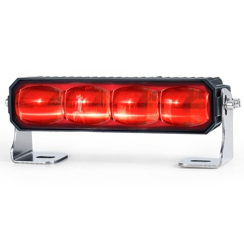 Dinfu LED Gabelstaplerleuchte, Led Rot Blitzer Seitenlinie Markierungsleuchte Frontblitzer Warnlicht Stroboskop Blitzer 30W DC 12-80V Sicherheitslicht von Dinfu