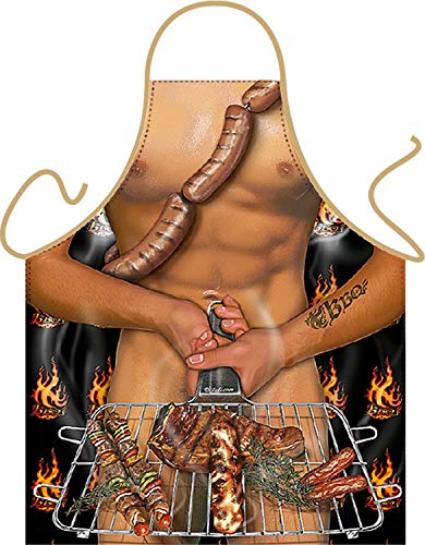 Ding Yongliang Küchenschürze für Herren, lustige und sexy Küchenschürze für Männer, ideal zum Backen, Töpferei und Grillen -B Ding Yongliang Küchenschürze für Herren, lustige und sexy Küchenschürze für Männer, ideal zum Backen, Töpferei und Grillen -B von Ding Yongliang