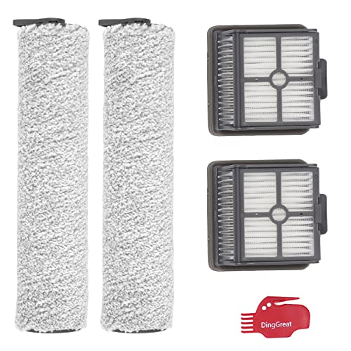 DingGreat 2 HEPA Filters + 2 Hauptbürste für Dreame H11 Nass- und Trockensauger und Dreame H11 Max Nass- und Trockensauger von DingGreat