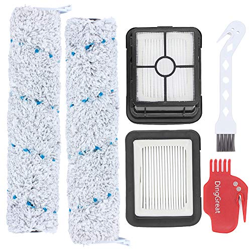 DingGreat 2 Stück Ersatzfilter und 2 Stück Multiflächen-Bürstenrolle für BISSELL Crosswave Cordless Max Serie 2554 2590 2593 2596 DingGreat 2 Stück Ersatzfilter und 2 Stück Multiflächen-Bürstenrolle für BISSELL Crosswave Cordless Max Serie 2554 2590 2593 2596 von DingGreat