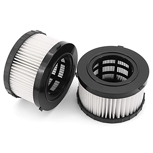 DingGreat 2 Stück HEPA-Ersatzfilter für DEWALT DC5151H DC515 Nass- und Trockensauger Ersatzfilter waschbar und wiederverwendbar (mit Bürste) von DingGreat