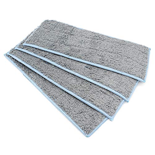 DingGreat 4 Stück Waschbare & Wiederverwendbare Mopps Pads Nasses Mopp Pads für Robot Braava Jet M6 Roboter Mop Ersatzzubehör von DingGreat