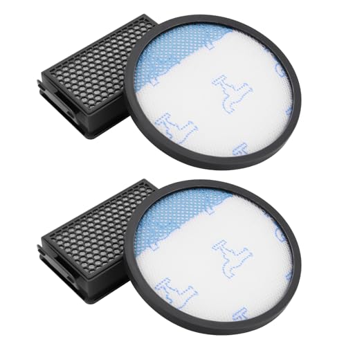 DingGreat 4er Hepa Filter Set für Rowenta beutelloser Bodenstaubsauger Compact Power XXL - Kompatibel mit RO4811EA, RO4823EA, RO4825EA, RO4826EA, RO4853EA, RO4855EA, RO4859EA, RO4871EA, RO4881EA von DingGreat