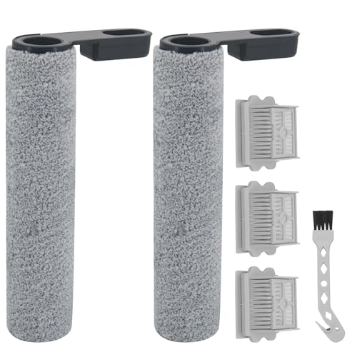 DingGreat Ersatzbürsten und Ersatzfilter für Roborock Flexi/Flexi Pro Nass- und Trockensauger (2 Hauptrollbürsten+3 Filter) von DingGreat