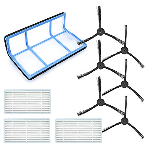 DingGreat Ersatzteile Zubehör Kompatibel mit ILIFE V3 V3s V5 V5s V5s pro Saugroboter, Packung mit 1 Primärfilter, 3 Filters, 6 Seitenbürsten DingGreat Ersatzteile Zubehör Kompatibel mit ILIFE V3 V3s V5 V5s V5s pro Saugroboter, Packung mit 1 Primärfilter, 3 Filters, 6 Seitenbürsten von DingGreat