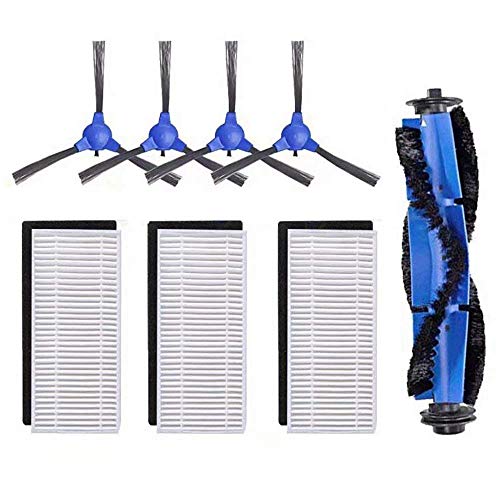 DingGreat Ersatzteile für Eufy RoboVac 11s RoboVac 30 RoboVac 30C RoboVac 15C Roboter Staubsauger Zubehör Kit Packung mit 1 Rollbürste 3 Filter Set 4 Seitenbürsten von DingGreat