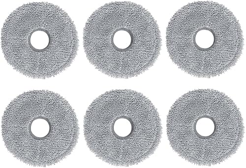 DingGreat Ersatzteile kompatibel mit Roborock Qrevo Master/Roborock P10S Pro Staubsaugerroboter, Teile, Hauptbürste, Seitenbürsten, Staubsammelbeutel, HEPA-Filter, Mop-Zubehör（Mopptuch 6PCS） von DingGreat