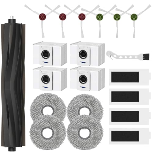 DingGreat Zubehörset für Ecovacs Deebot T20 Omni / T20e Omni / T20 Max / T20 Pro Saugroboter, 1 Hauptbürste, 4 HEPA-Filter, 4 Staubbeutel, 4 Wischtücher, 6 Seitenbürsten DingGreat Zubehörset für Ecovacs Deebot T20 Omni / T20e Omni / T20 Max / T20 Pro Saugroboter, 1 Hauptbürste, 4 HEPA-Filter, 4 Staubbeutel, 4 Wischtücher, 6 Seitenbürsten von DingGreat