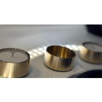 Messing Teelichthalter, Kerzenhalter, "'luxdura'' , Aus Hochwertigen Vollmaterial, | 3Er - Set 4cm von Dingeli