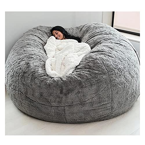 Dingliang Sitzsack, Riesen Pelz Sitzsack Sofa Stuhl Wohnzimmer-Sessel mit Memory-Foam-Füllung für Kinder, Erwachsene, Paare (Nur Abdeckung, kein Füllstoff) von Dingliang