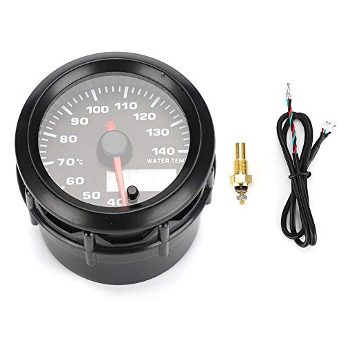 Dingln 2in 52mm Auto Elektronische Wassertemperatur Meter Temperatur Analogmessgerät Mit Sensor 7 Farben LED Universal von Dingln