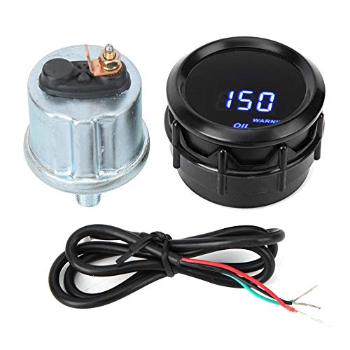 Dingln Digitale Öldruckmanometer 2in 52mm Druckmessgerät 12V 1 / 8NPT 0~150PSI von Dingln
