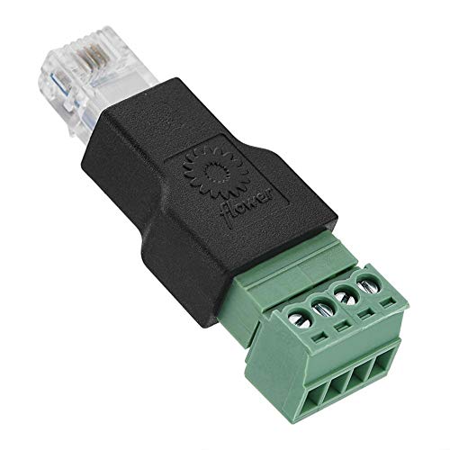 Dingln Ethernet-Anschluss RJ11 6P4C Stecker Auf 4 Pin Schraubklemmverbinder von Dingln