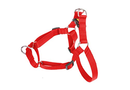 Dingo Hundegeschirr Große 70 (52-74 cm) Breite 2 cm Rot kein Ziehen Geschirr aus Polypropylenband Anti Zug Geschirr No Pull für Ihren Hund Brustgeschirre von Dingo Waldemar Rutkowski